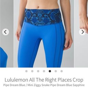 Lululemon All The Right Places Crop size 2